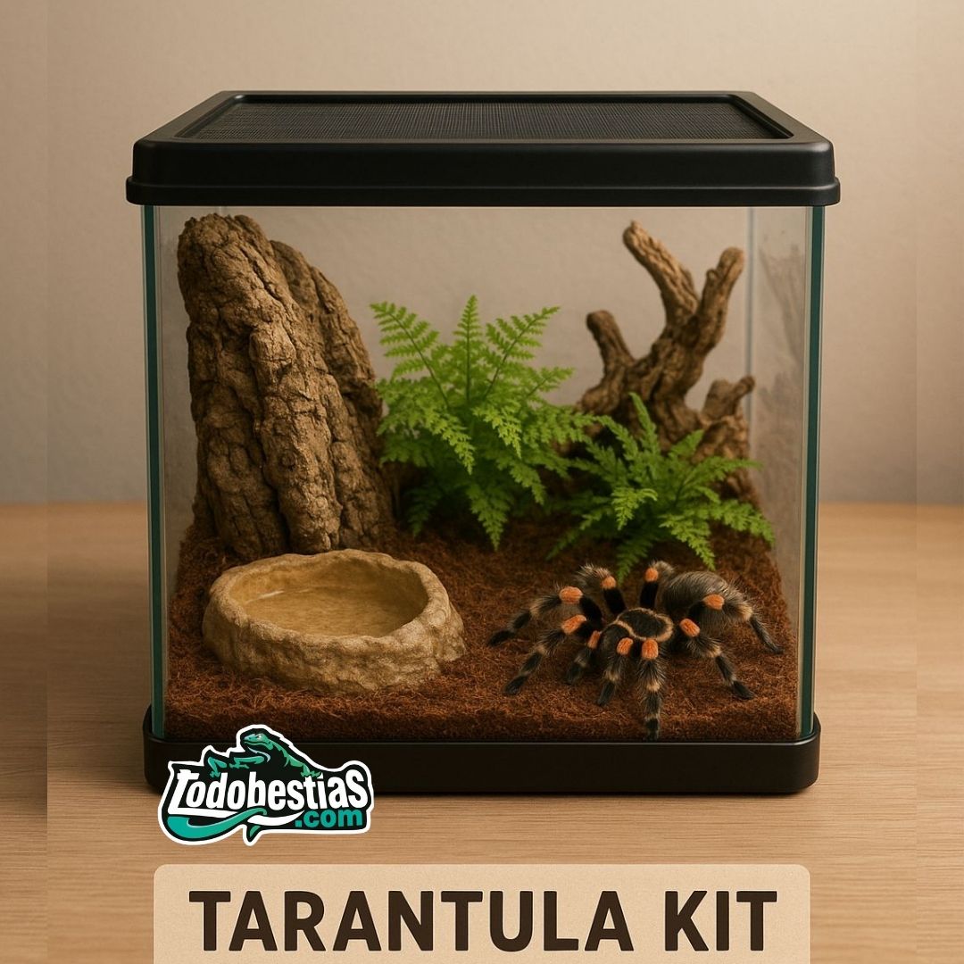 Kit completo Tarántula Brachypelma Smithi